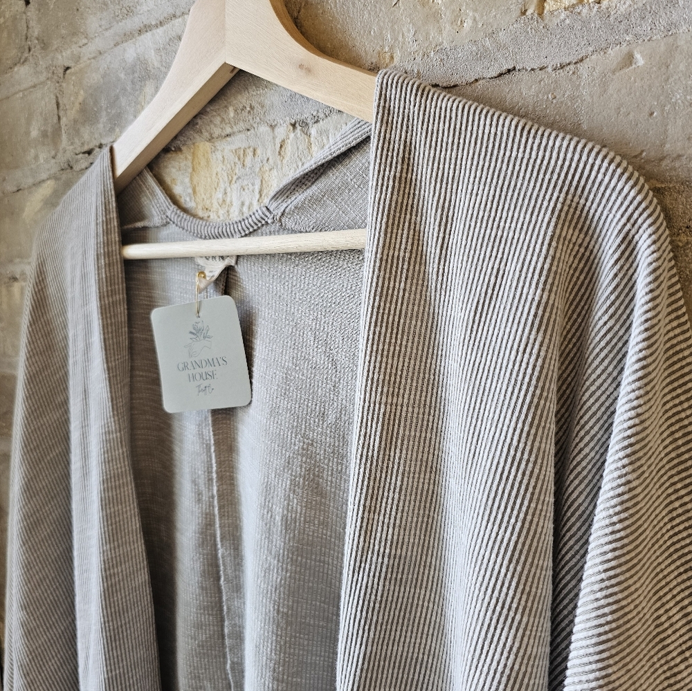 DONNI Lightweight Striped Cardigan